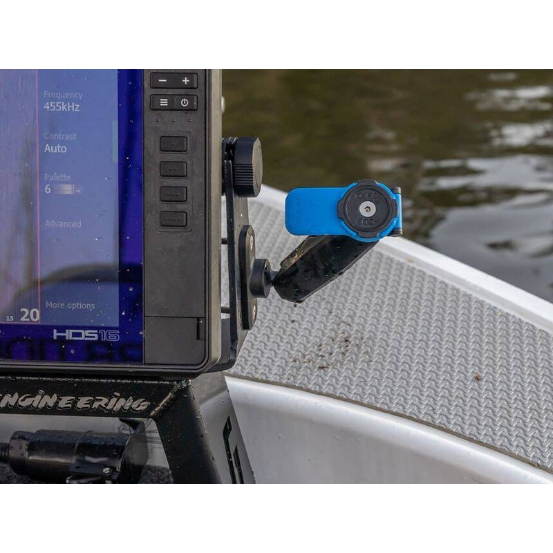 Επίπεδη ορθογώνια βάση Quad Lock® 360 2 οπών, μαύρη