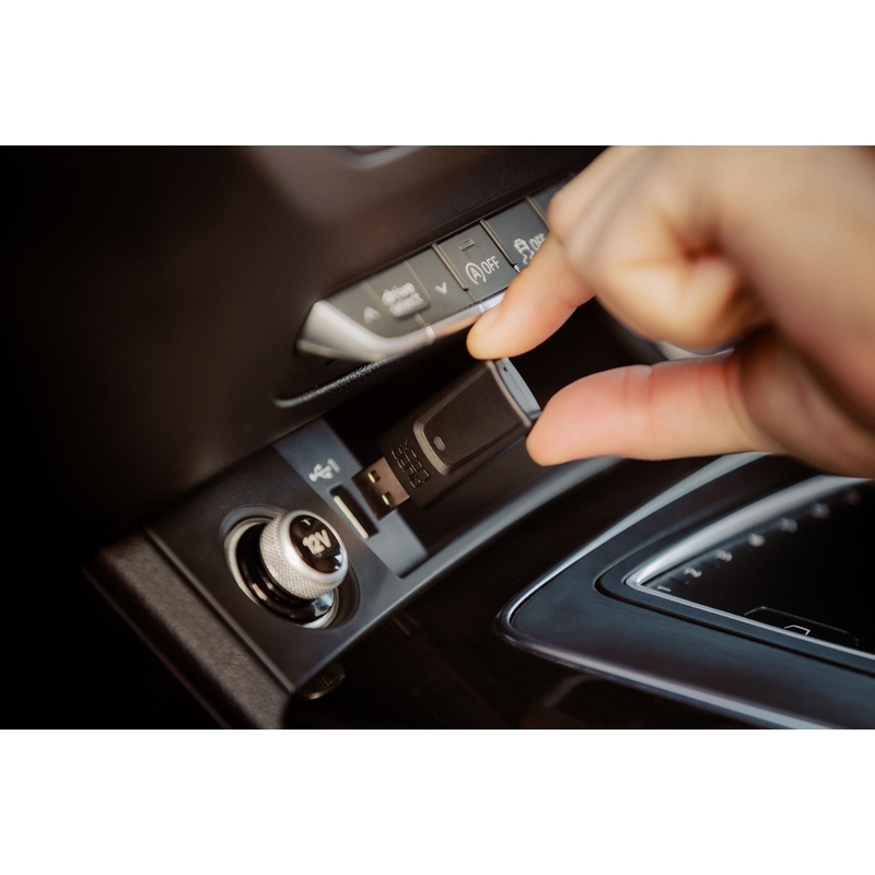 Ασύρματος προσαρμογέας Quad Lock® CarPlay/Android Auto, μαύρος