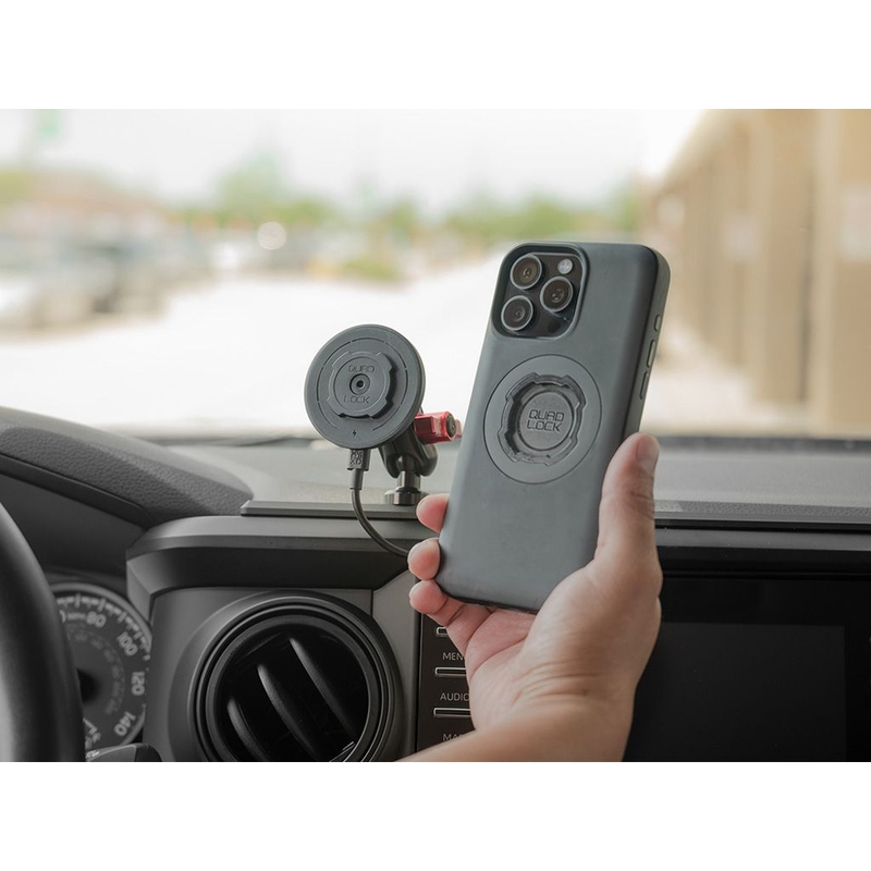Quad Lock® Car - Αντάπτορες με καπάκια σφαιρικής κορυφής μαύροι