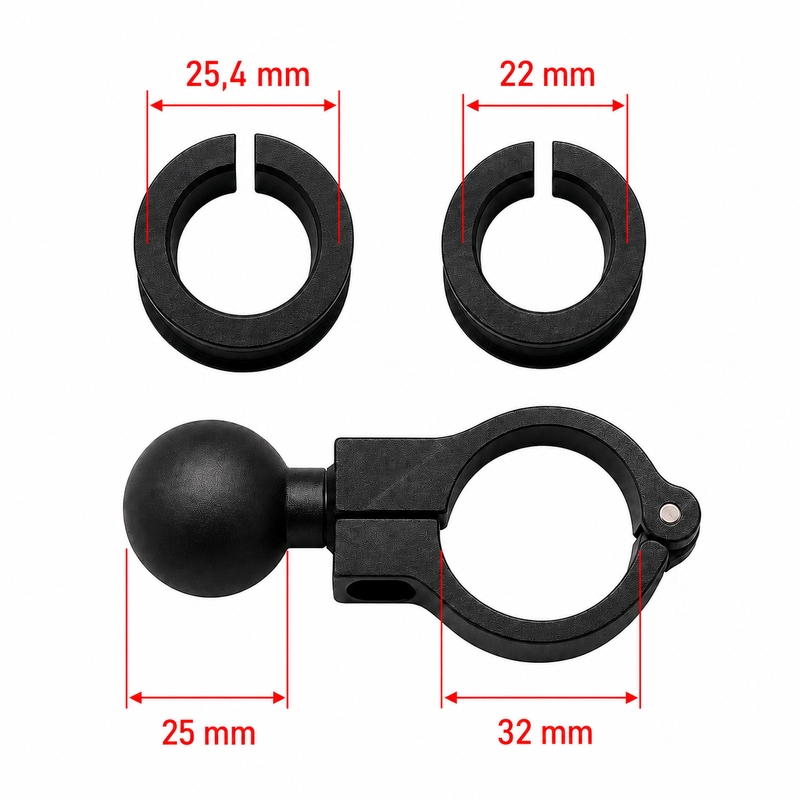 Αντικραδασμική βάση MotoZem Claw PRO με ασύρματο φορτιστή και υποδοχή USB-C σε μαύρο χρώμα