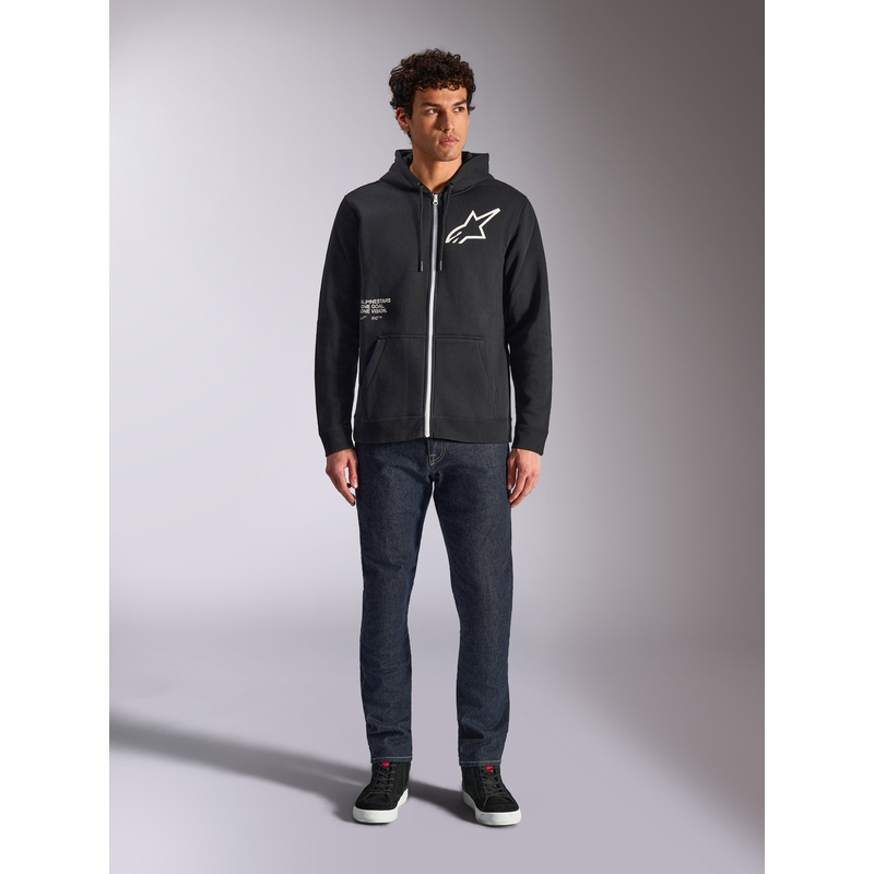 Φούτερ Alpinestars με εγκάρσια μπλούζα, μαύρο