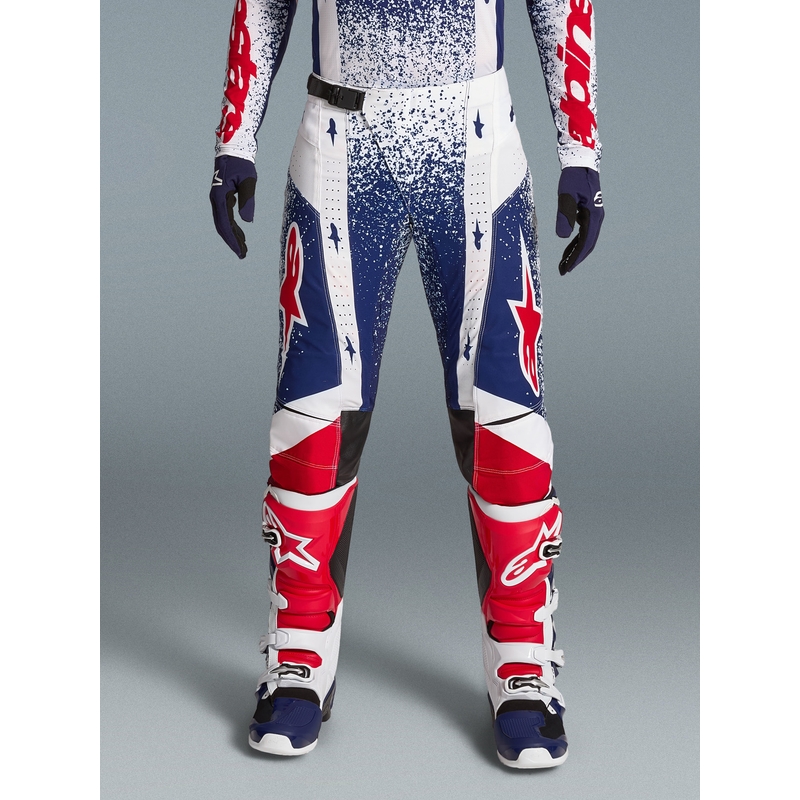 Παντελόνι Motocross Alpinestars Techstar Limited Edition Unity Κόκκινο-Λευκό-Μπλε