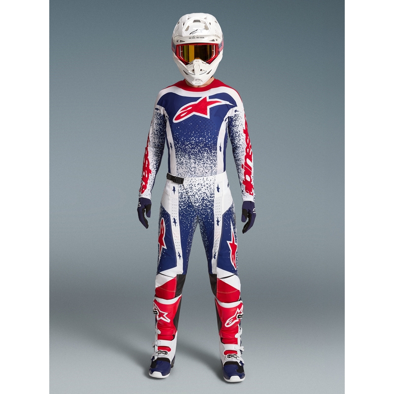 Παντελόνι Motocross Alpinestars Techstar Limited Edition Unity Κόκκινο-Λευκό-Μπλε
