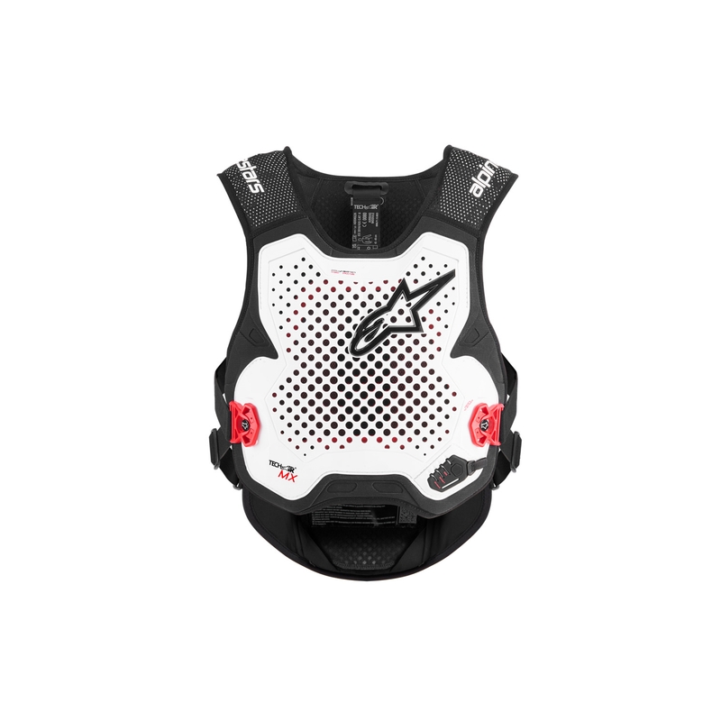 Γιλέκο αερόσακου Alpinestars TECH-AIR®MX Plasma λευκό-μαύρο-κόκκινο