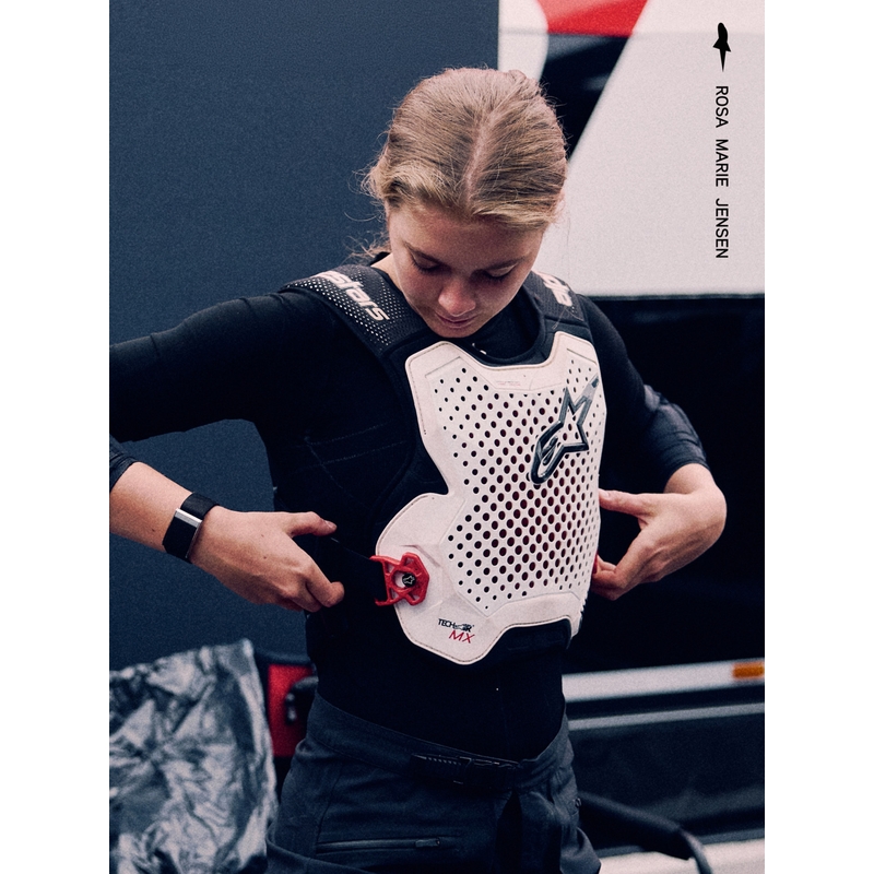 Γιλέκο αερόσακου Alpinestars TECH-AIR®MX Plasma λευκό-μαύρο-κόκκινο