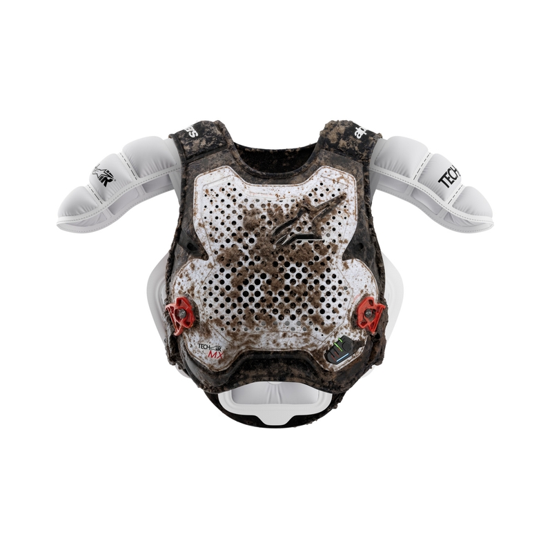 Γιλέκο αερόσακου Alpinestars TECH-AIR®MX Plasma λευκό-μαύρο-κόκκινο