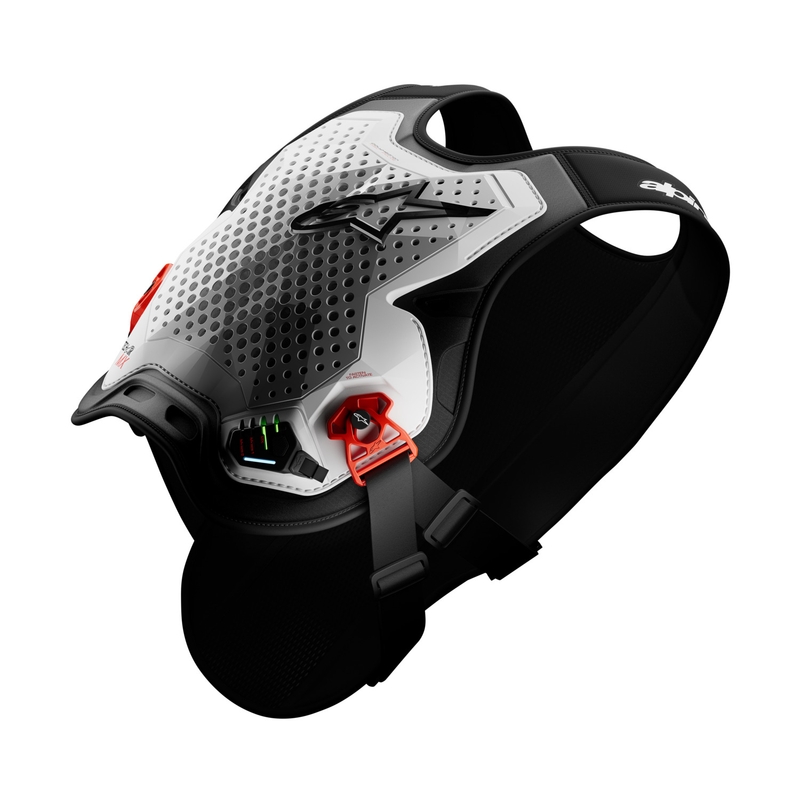Γιλέκο αερόσακου Alpinestars TECH-AIR®MX Plasma λευκό-μαύρο-κόκκινο