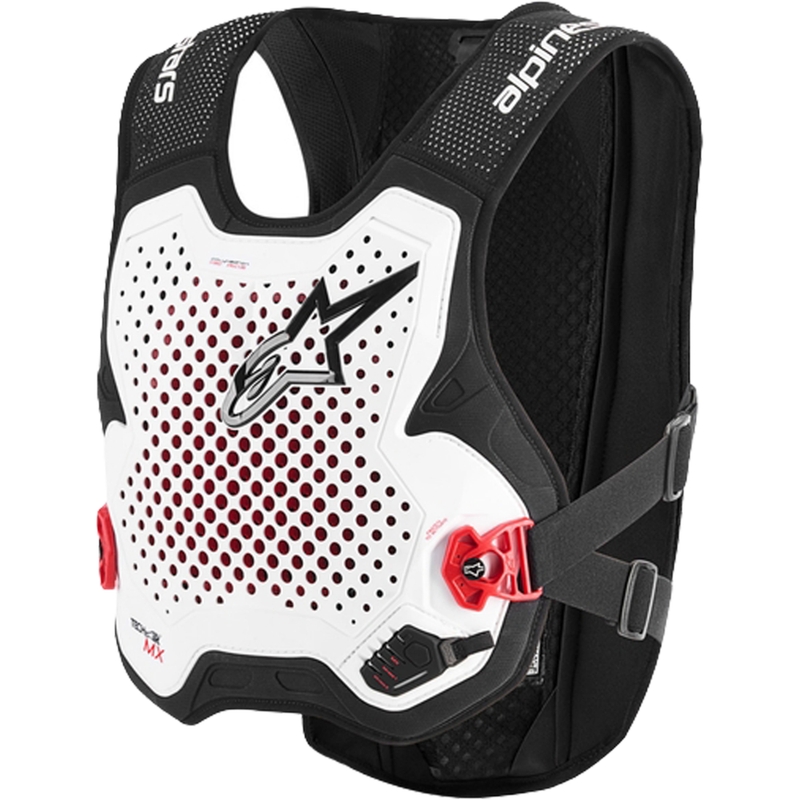 Γιλέκο αερόσακου Alpinestars TECH-AIR®MX Plasma λευκό-μαύρο-κόκκινο