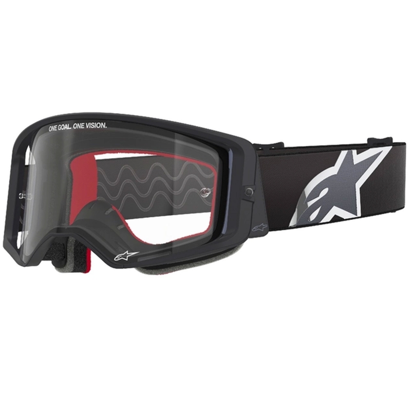 Alpinestars Supertech Corp μαύρα και γκρι γυαλιά motocross με διαφανή φακό