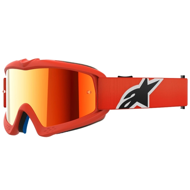 Alpinestars Vision Youth Corp παιδικά γυαλιά motocross πορτοκαλί με κόκκινο φακό με καθρέφτη