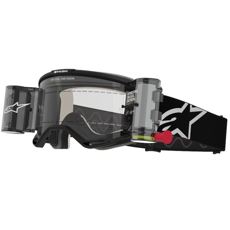 Alpinestars Vision 5 Corp ROLL-OFF Γυαλιά Motocross ευρείας όρασης μαύρα με διαφανή φακό