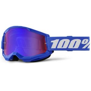 Γυαλιά Motocross 100% STRATA 2 Νέα μπλε (κόκκινο-μπλε πλεξιγκλάς)