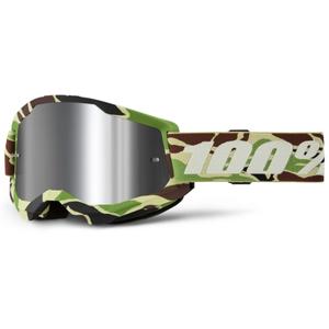 Γυαλιά Motocross 100% STRATA 2 New War Camo πράσινο (ασημί plexi)