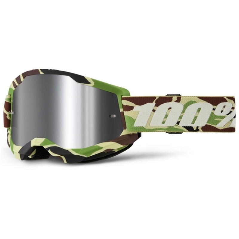 Γυαλιά Motocross 100% STRATA 2 New War Camo πράσινο (ασημί plexi)