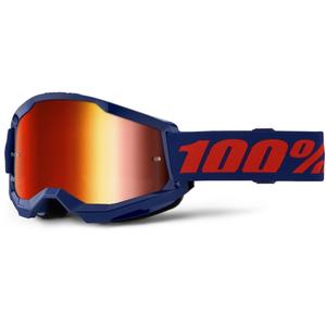 Γυαλιά Motocross 100% STRATA 2 Νέα μπλε (κόκκινο plexi)