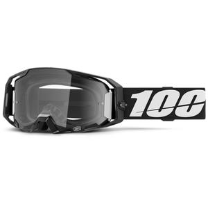 Γυαλιά Motocross 100% ARmatic μαύρο με διαφανές plexi