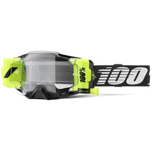 Γυαλιά Motocross 100% - ΗΠΑ Armega Forecast μαύρο (διαφανές γυαλί)