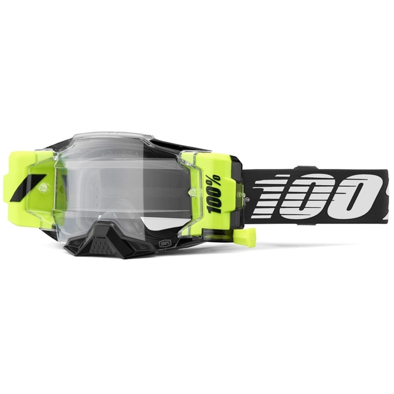 Γυαλιά Motocross 100% - ΗΠΑ Armega Forecast μαύρο (διαφανές γυαλί)