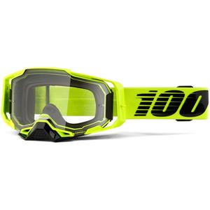 Γυαλιά Motocross 100% ARMEGA Nuclear Κίτρινο εσπεριδοειδές (διαφανές plexi)