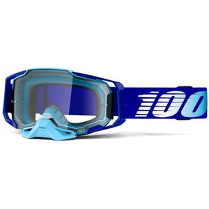 Γυαλιά Motocross 100% ARMEGA Βασιλικό μπλε (διαφανές plexi)