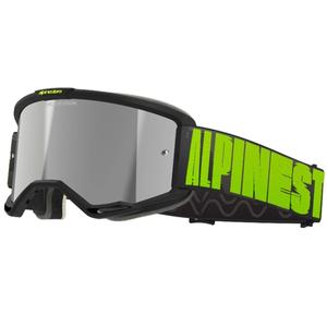 Alpinestars Vision 5 Hollow γκρι-κίτρινα γυαλιά motocross με καθρέφτη ασημί plexi
