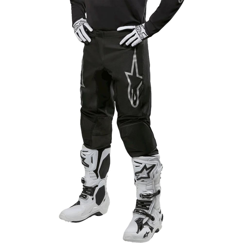 Alpinestars Fluid Graphite Παντελόνι Motocross Μαύρο και Ασημί