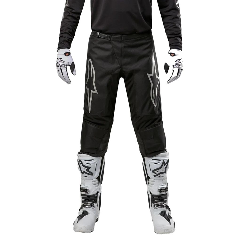 Alpinestars Fluid Graphite Παντελόνι Motocross Μαύρο και Ασημί