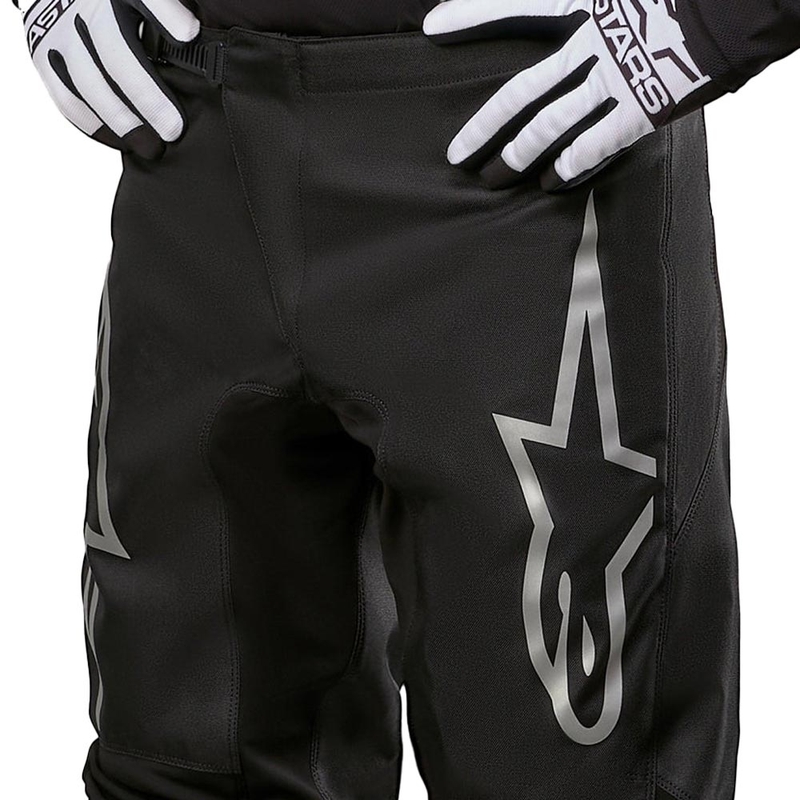 Alpinestars Fluid Graphite Παντελόνι Motocross Μαύρο και Ασημί