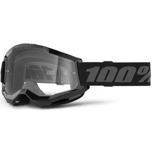 Παιδικά γυαλιά motocross 100% STRATA 2 μαύρο καθαρό plexi