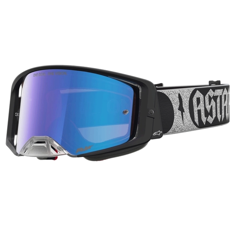 Γυαλιά motocross Alpinestars Supertech Atrox μαύρο-ασημί