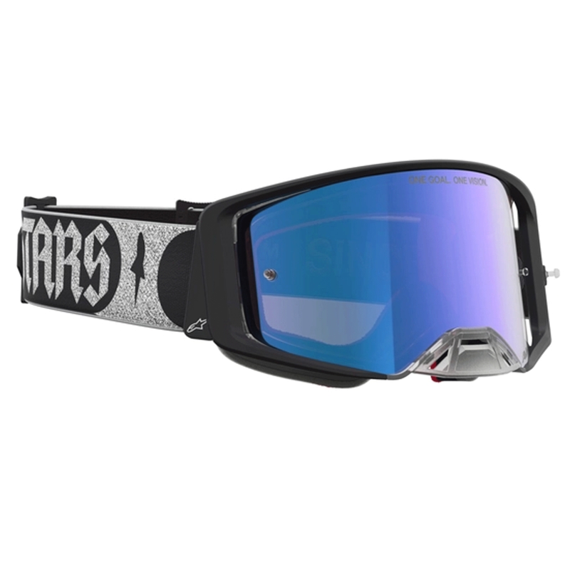 Γυαλιά motocross Alpinestars Supertech Atrox μαύρο-ασημί