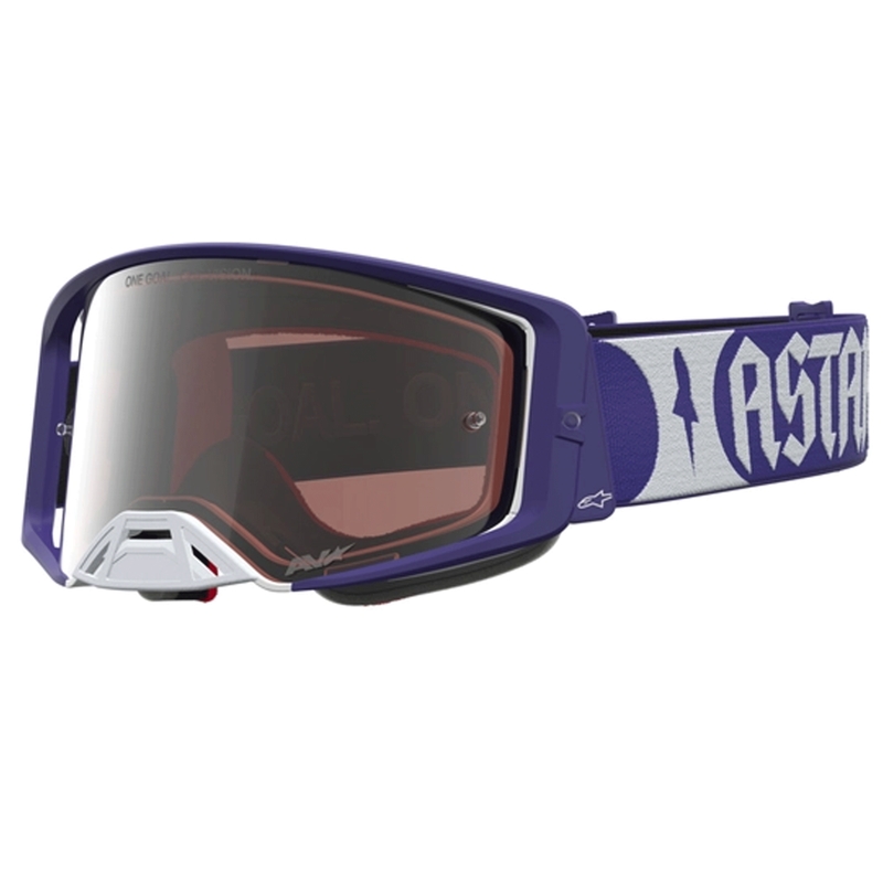 Γυαλιά motocross Alpinestars Supertech Atrox μπλε-λευκό