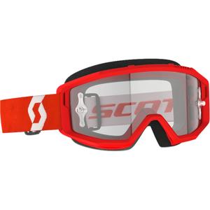 Γυαλιά motocross SCOTT PRIMAL CLEAR κόκκινο και λευκό