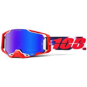 Γυαλιά motocross 100% ARMEGA Morpho με μπλε plexi HIPER