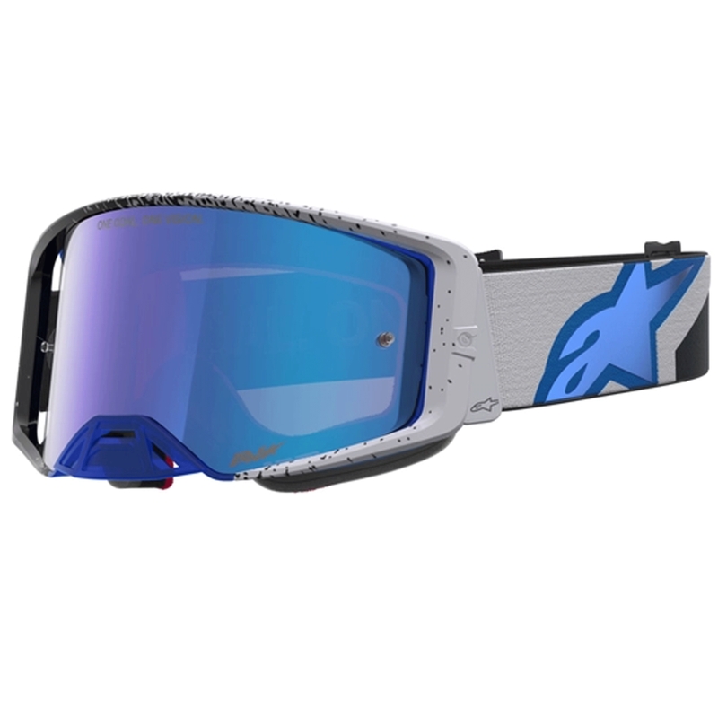 Γυαλιά motocross Alpinestars Supertech Hiten μαύρο-μπλε