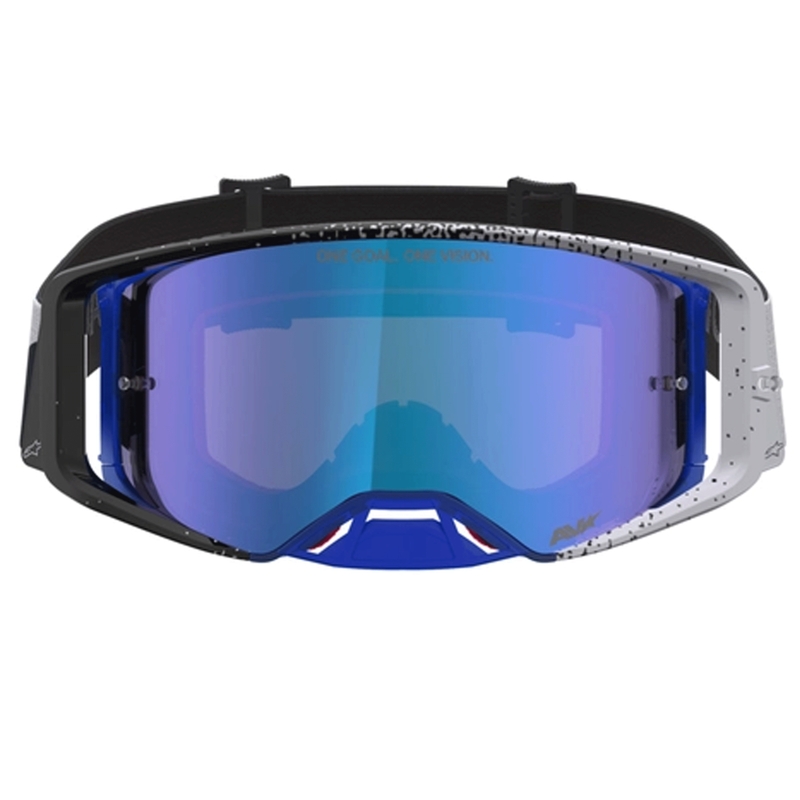 Γυαλιά motocross Alpinestars Supertech Hiten μαύρο-μπλε