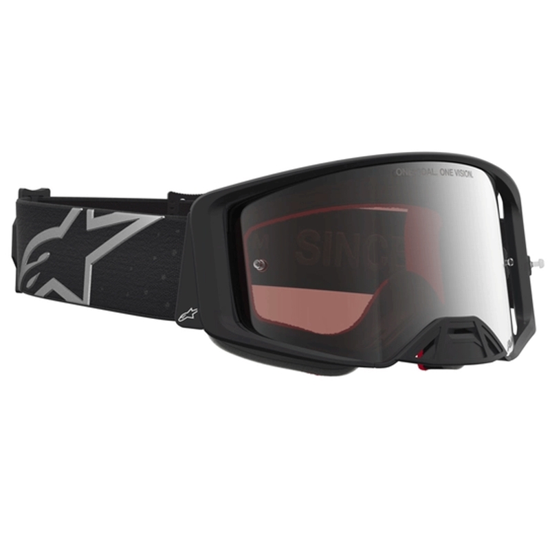 Γυαλιά motocross Alpinestars Supertech Vesta ματ μαύρο-ασημί