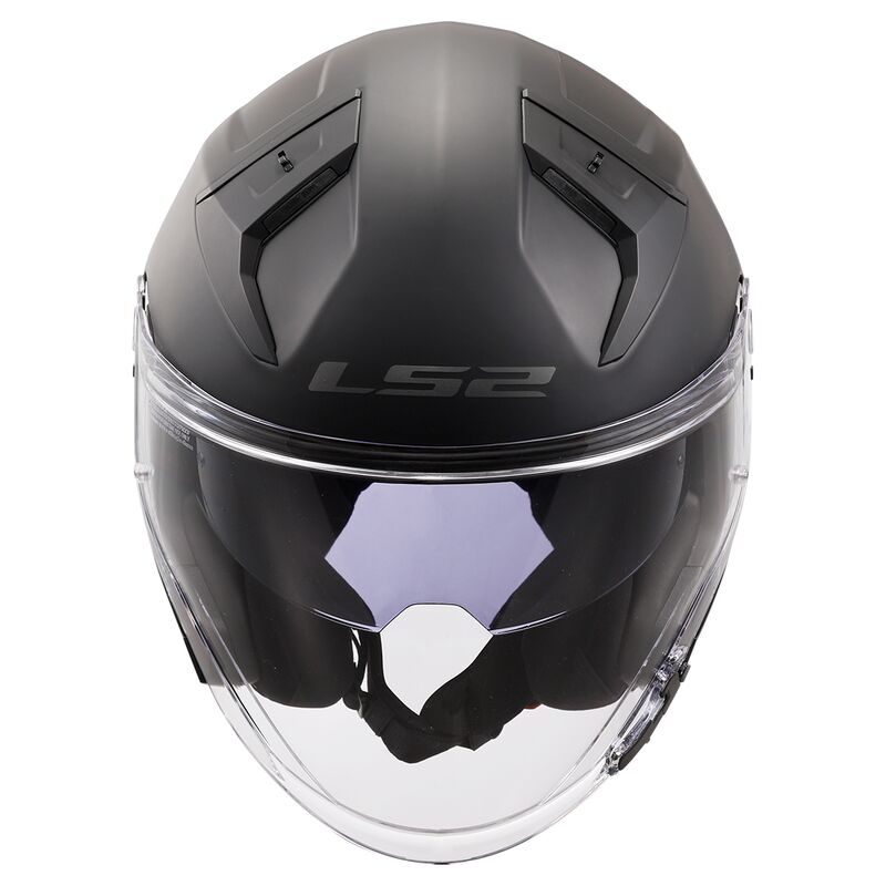 Ανοιχτό κράνος μοτοσικλέτας LS2 OF603 Infinity II Solid Black Matte - II. ποιότητα