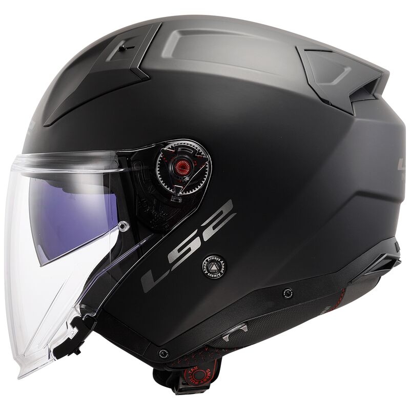 Ανοιχτό κράνος μοτοσικλέτας LS2 OF603 Infinity II Solid Black Matte - II. ποιότητα