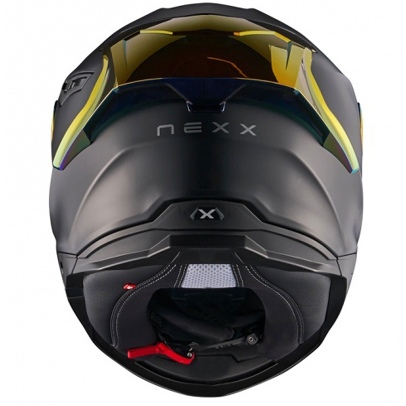 Ολοκληρωμένο κράνος μοτοσικλέτας NEXX Y.100R Subsonic ματ μαύρο-κόκκινο - II. ποιότητα προσφορά