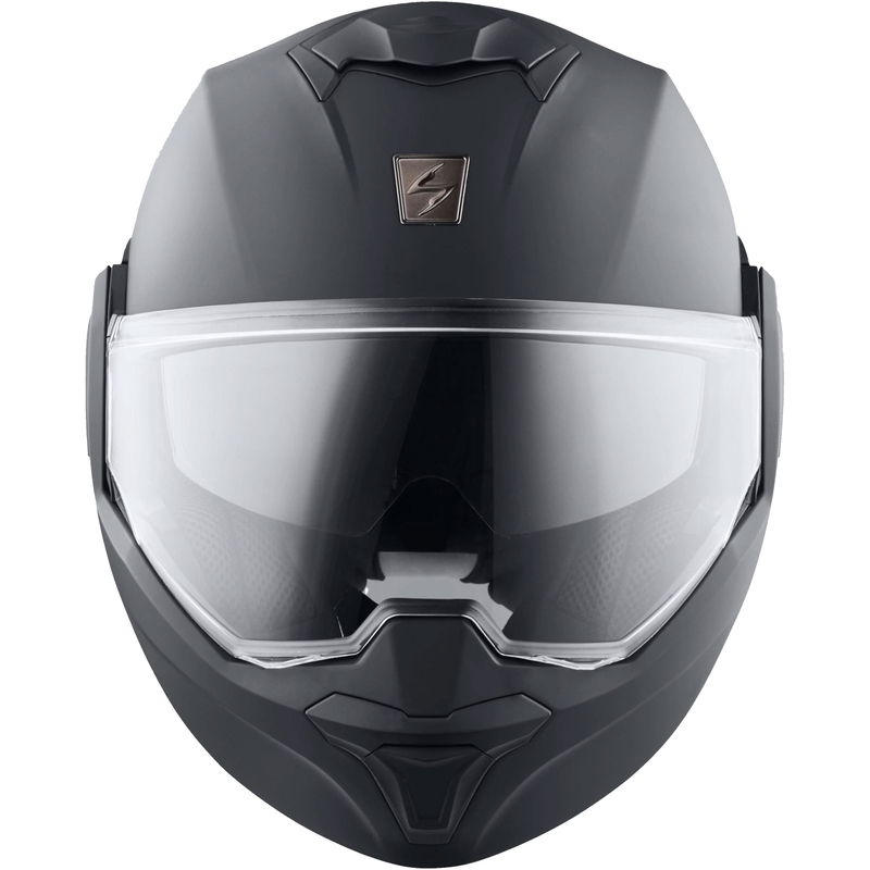 Πτυσσόμενο κράνος μοτοσικλέτας Scorpion EXO-TECH EVO Solid ματ ανθρακί - II. ποιότητα