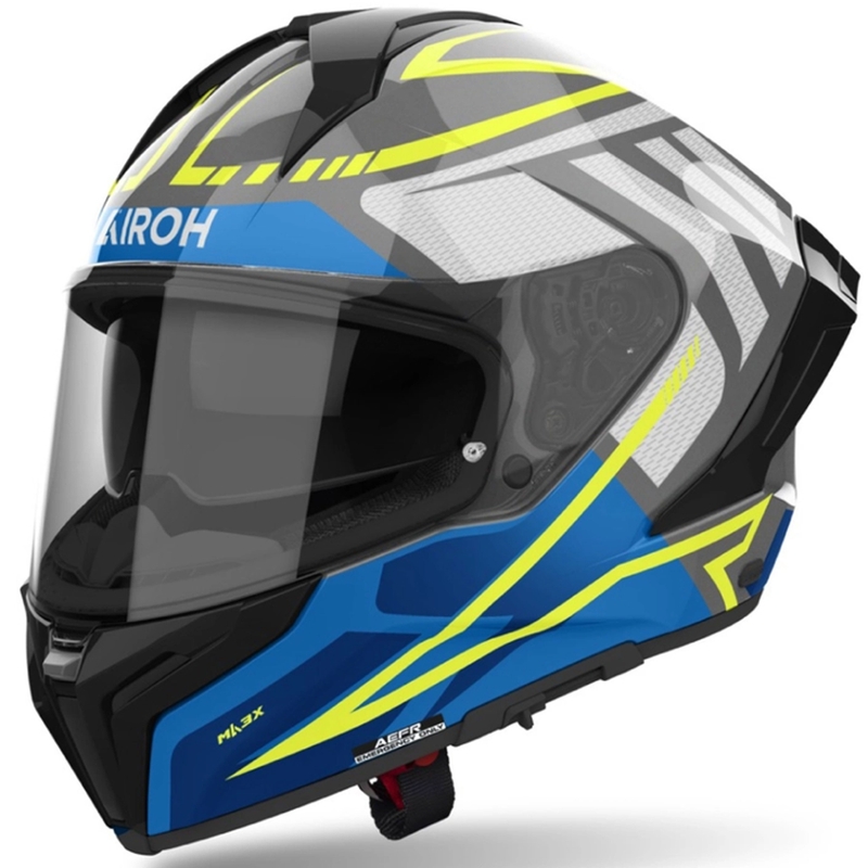 Ολοκληρωμένο κράνος μοτοσικλέτας Airoh MATRYX Rider γυαλιστερό μπλε