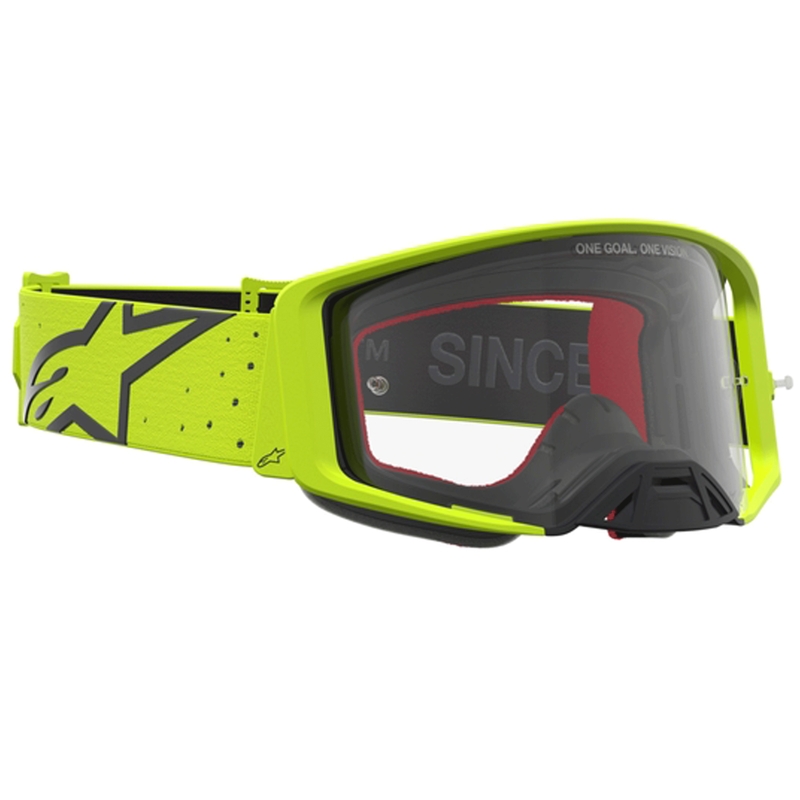 Γυαλιά motocross Alpinestars Supertech Vesta fluo κίτρινο-μαύρο (διαφανές πλεξιγκλάς)