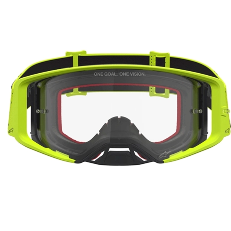 Γυαλιά motocross Alpinestars Supertech Vesta fluo κίτρινο-μαύρο (διαφανές πλεξιγκλάς)