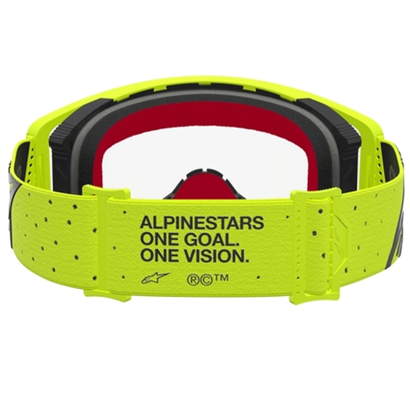 Γυαλιά motocross Alpinestars Supertech Vesta fluo κίτρινο-μαύρο (διαφανές πλεξιγκλάς)