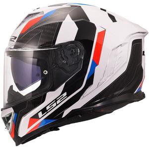 Κράνος μοτοσικλέτας full face LS2 FF818 Storm III Sports γυαλιστερό λευκό-μπλε-κόκκινο - II. ποιότητα