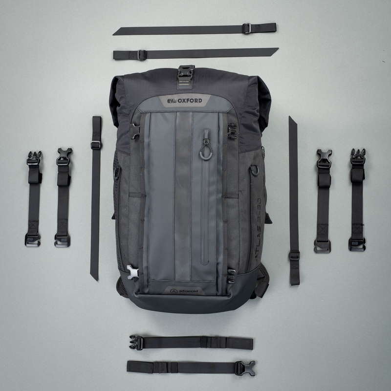 Τσάντα μοτοσικλέτας Oxford Atlas B-20 Advanced Backpack 20 l γκρι - II. ποιότητα