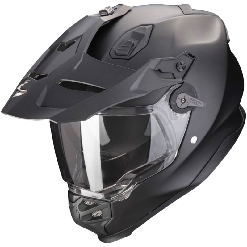 Κράνος μοτοσικλέτας Enduro SCORPION ADF-9000 AIR Στερεό μαργαριταρένιο μαύρο ματ - II. ποιότητα