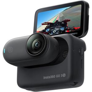 Insta360 GO 3S Κάμερα δράσης POV Bundle για μοτοσικλέτα ενσωματωμένη στο κράνος, μαύρη