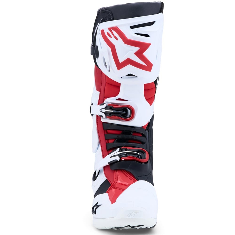 Μπότες motocross Alpinestars TECH 10 λευκές-μαύρες-κόκκινες